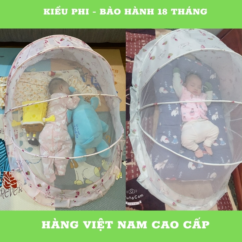 Màn chụp cho bé gấp gọn, mùng chụp cho bé chống muỗi, màn tiện dụng trẻ em sơ sinh chống muỗi thông minh
