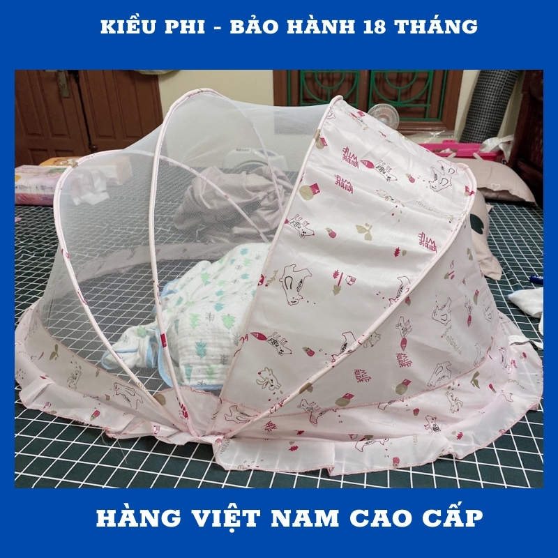 Màn chụp cho bé gấp gọn, mùng chụp cho bé chống muỗi, dùng cho giường và nôi cũi KIỀU PHI