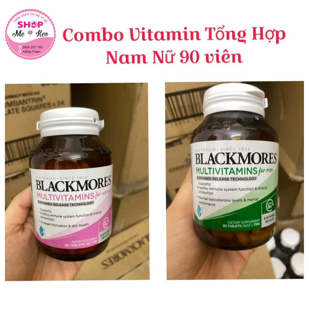 Vitamin tổng hợp cho nam/nữ Blackmores Multivitamin for Men/Women 60 viên úc