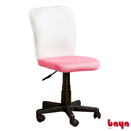 Ghế ngồi văn phòng - Ghế làm việc BAYA Joy chất liệu Nylon-base-Foam-Mesh 2 màu (Xanh, Trắng/Hồng)