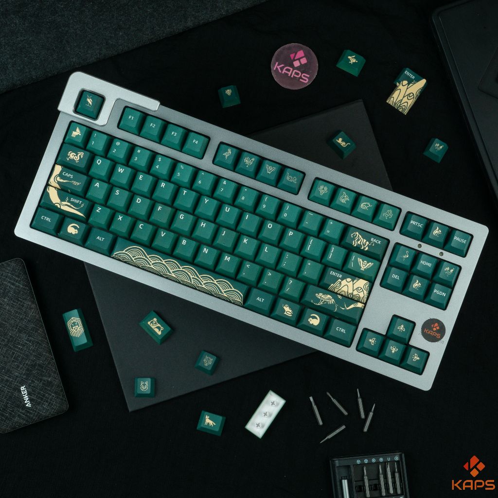 Keycap Animal Forest - PBT profile Cherry in dyesub 158 nút cho bàn phím cơ layout 108/104/98/87/84/75/68/64/61