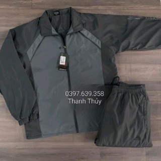 ( SẴN HÀNG ) Bộ Quần Áo Thể Thao, Áo Khoác Nam Trung Niên, Trung Tuổi Quảng Châu Dáng Suông 2 lớp