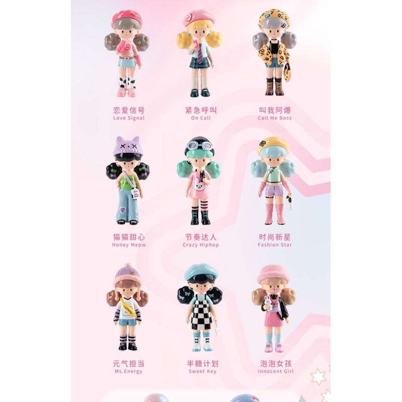 Unbox Chính hãng F.Uni x Molinta trưng bày toys