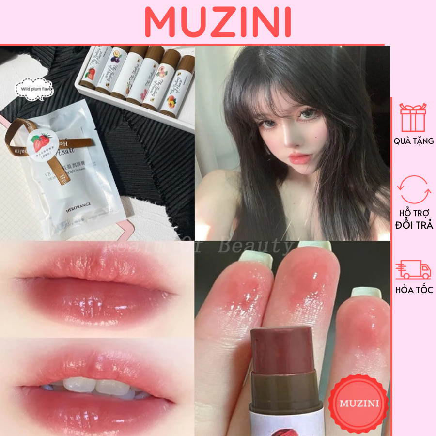 Son dưỡng môi dưỡng ẩm căng mọng mềm mại dành cho nữ Muzini SD01 V1