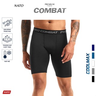 Quần Lót Nam COMBAT Chạy Bộ Vải Cotton Cao Cấp Quần Legging Đùi Dài Giữ Nhiệt Boxer Gym Đạp Xe NATO
