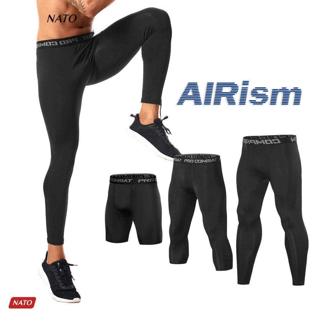 Quần Lót Nam COMBAT Chạy Bộ Vải Cotton Tự Nhiên 100% Cao Cấp Quần Legging Đùi Dài Giữ Nhiệt Boxer Gym Đạp Xe NATO