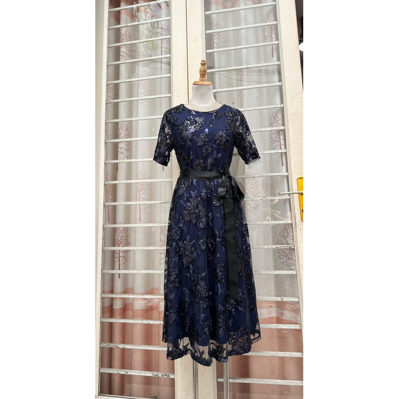 Đầm kim sa Jessica H dáng midi