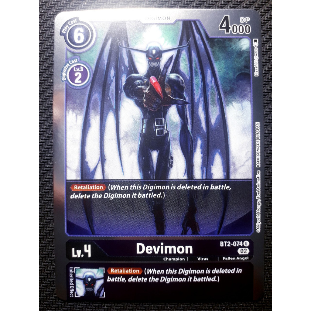 Thẻ bài Digimon BT2-074 - Devimon (RB1 Reprinted) - Digimon - Uncommon
