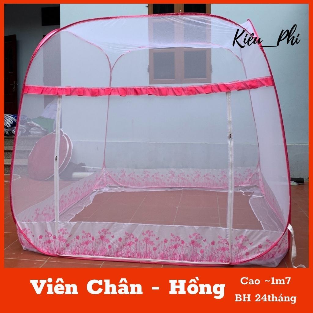 Màn chụp tự bung đỉnh vuông KIỀU PHI - Mẫu mùng chụp tự bung người lớn chống muỗi gấp gọn tiện dụng