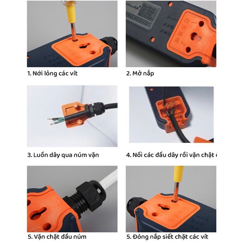 Ổ Cắm Điện Chống Va Đập