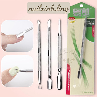 Cây Đẩy Da Sủi Móng Cắt Khoé Cạo Gel Nail Inox Loại Tốt
