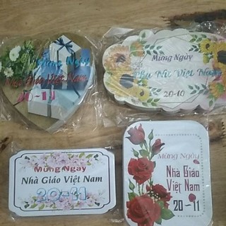 Banner - toper trang trí bó hoa, giỏ trái cây, bánh ken