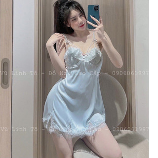 Váy ngủ lụa có đệm và gọng ngực sexy cao cấp Đầm mặc nhà gợi cảm quyến rũ Mã 20