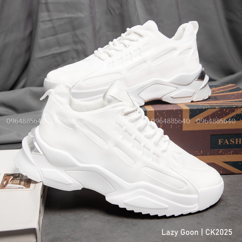 Sản phẩm 💥Siêu deal 🦄 Giày Sneaker Trắng White Hourse phiên bản mới tăng chiều cao Onfeet 5 cm