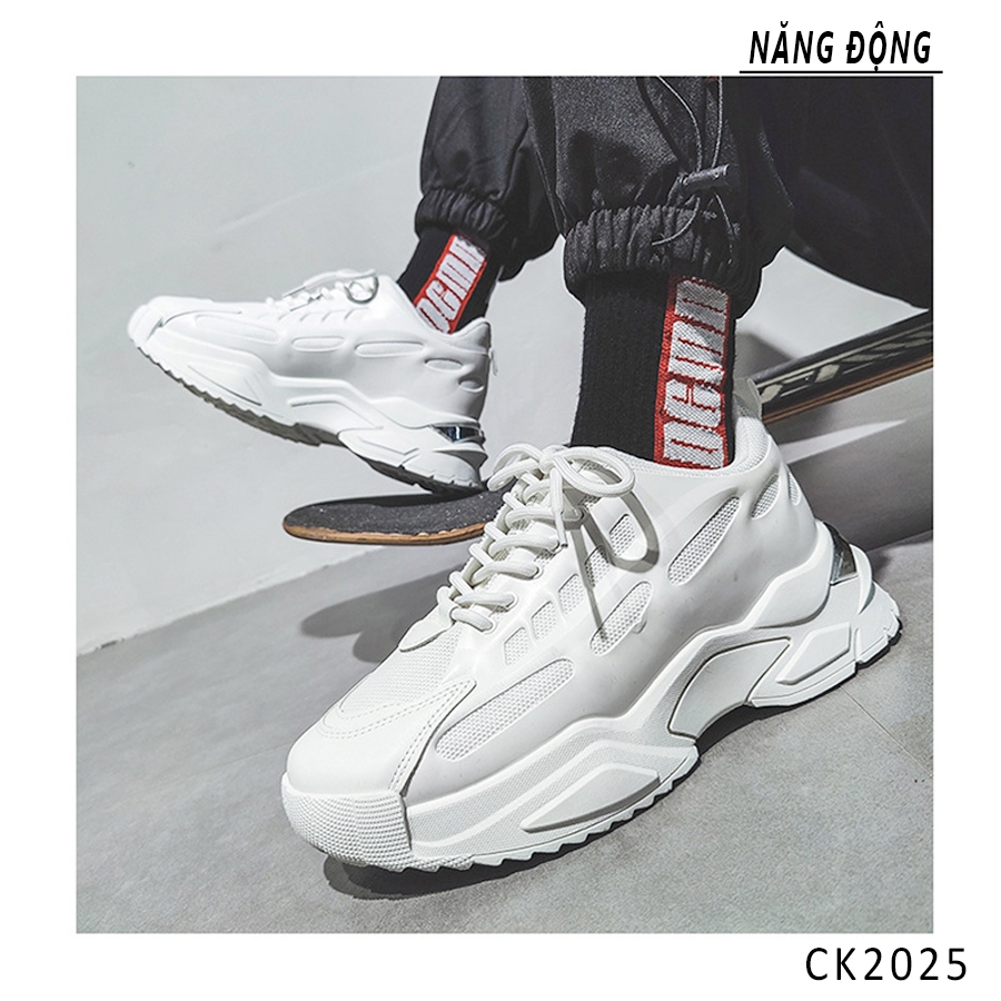 Sản phẩm 💥Siêu deal 🦄 Giày Sneaker Trắng White Hourse phiên bản mới tăng chiều cao Onfeet 5 cm