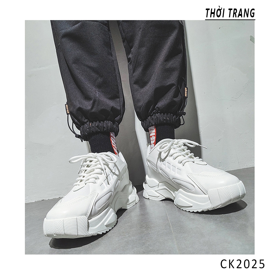 Sản phẩm 💥Siêu deal 🦄 Giày Sneaker Trắng White Hourse phiên bản mới tăng chiều cao Onfeet 5 cm