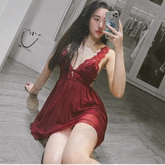 Váy ngủ ren sexy cao cấp Đầm mặc nhà gợi cảm quyến rũ