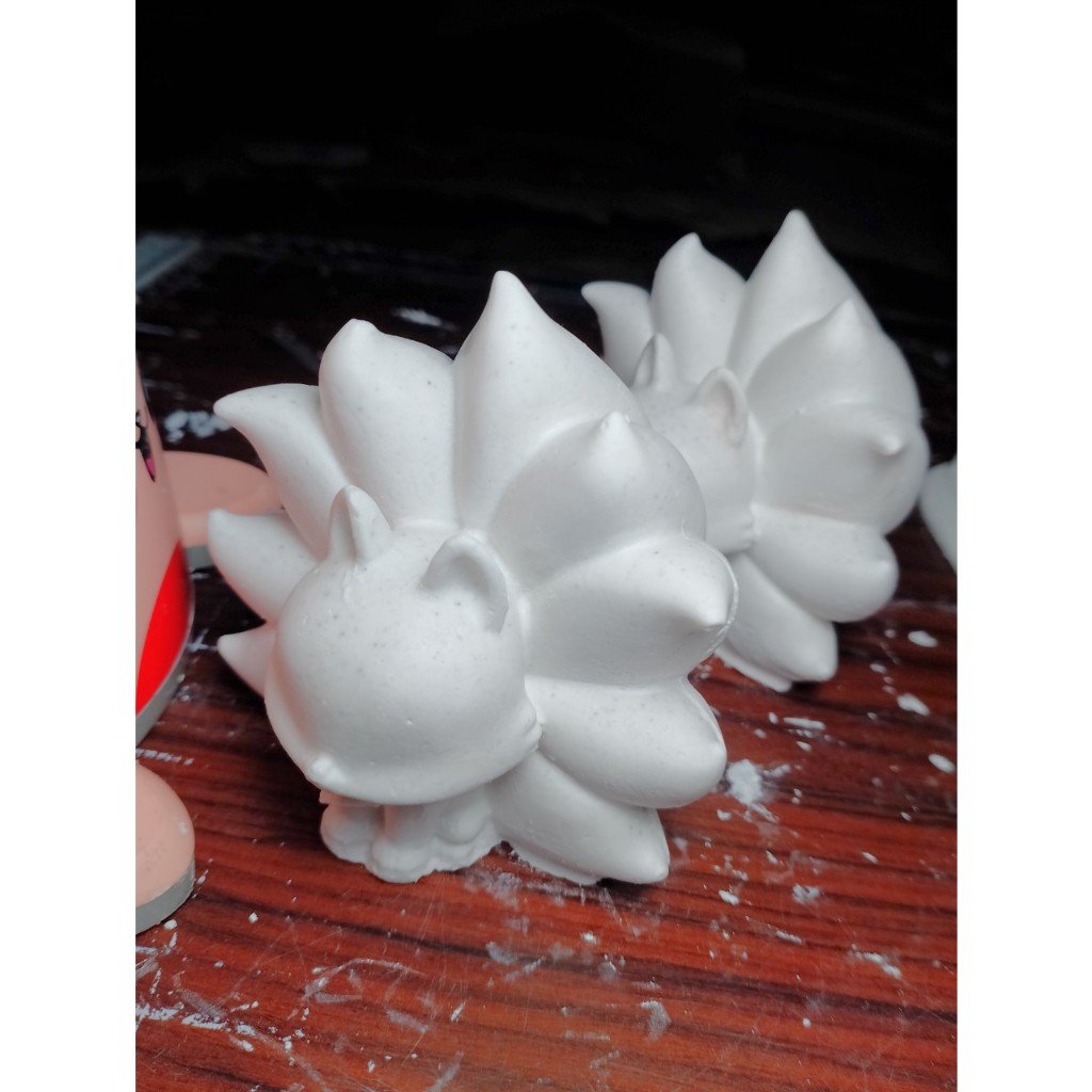 Tượng hồ ly , tượng cáo chín đuôi , 6 đuôi size 9cm