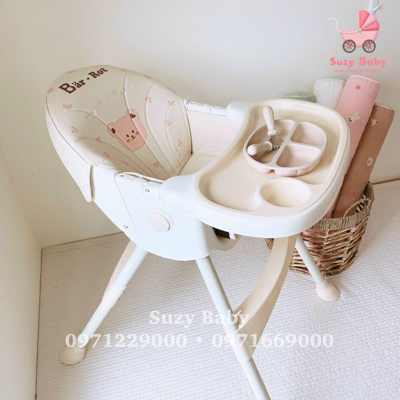 GHẾ ĂN DẶM ĐA NĂNG BARROT - MẪU MỚI 2023 NÂNG HẠ ĐỘ CAO, NGẢ LƯNG, CÓ BÁNH XE DI CHUYỂN