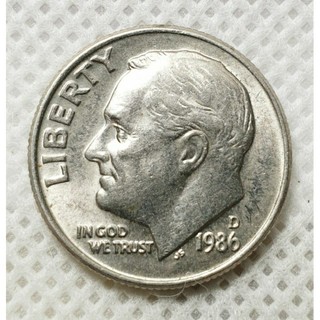 Đồng xu 1 dime đô la mỹ thật 100%