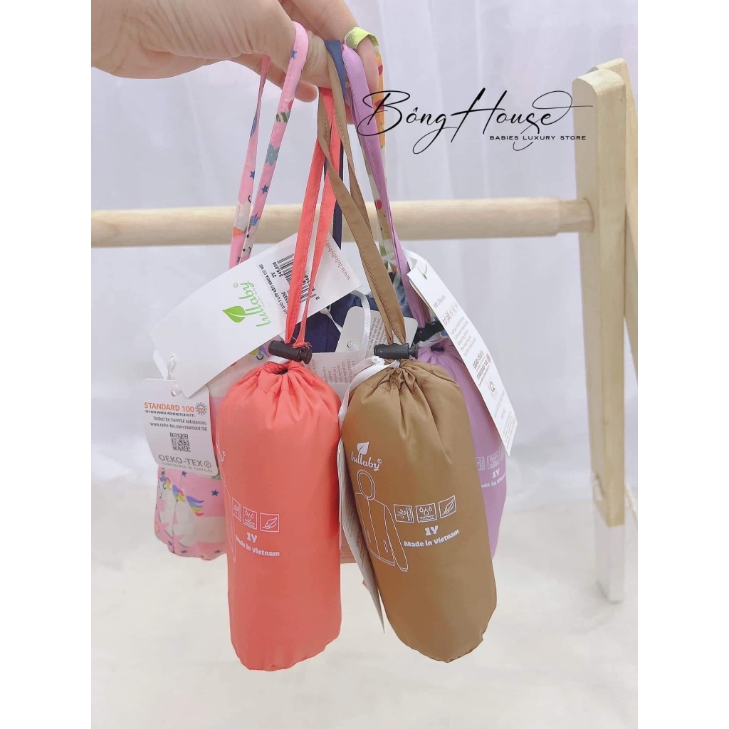 Áo khoác gió 💥 HÀNG LOẠI 1 💥 Áo khoác Lullaby 2 lớp kéo khoá có mũ, chất liệu vải Polyester siêu nhẹ