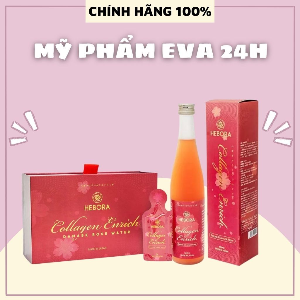 Nước uống đẹp da thơm cơ thể HEBORA COLLAGEN Enrich