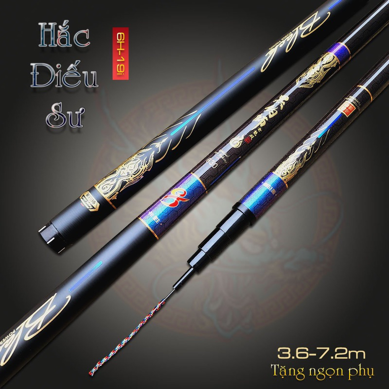 Cần Hắc Điếu Sư 6H Tặng Ngọn Chính Hãng