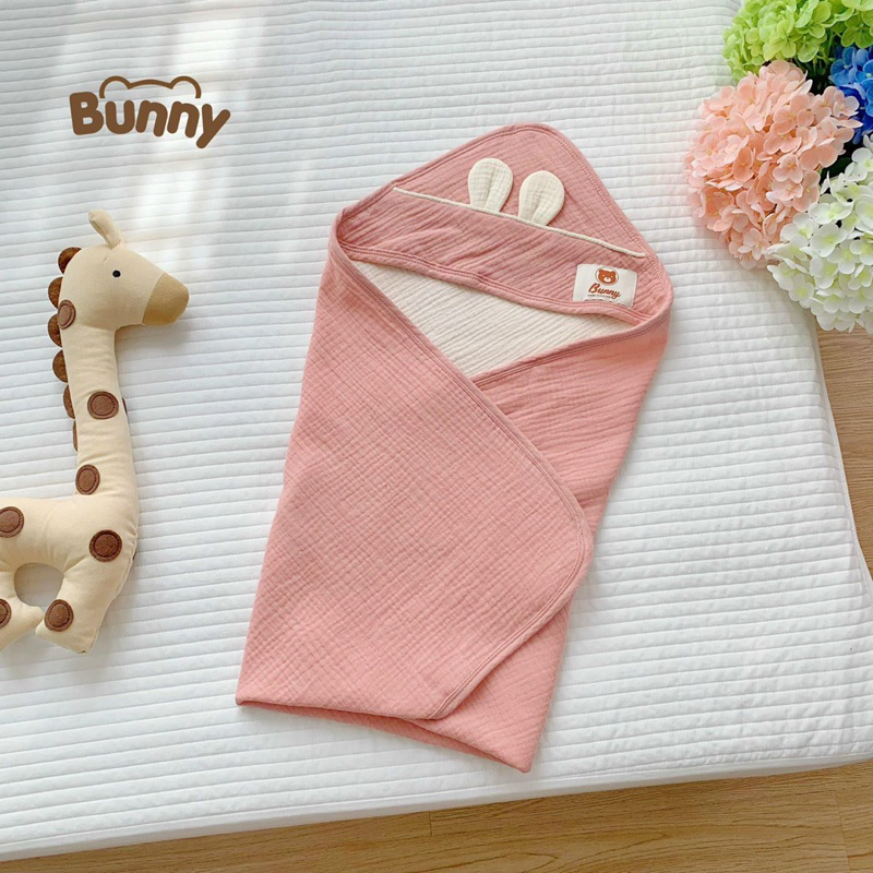 Chăn Ủ Cao Cấp Bunny Cho Bé Sơ Sinh