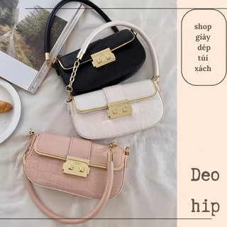 Túi xách nữ đẹp đeo chéo đeo vai ngăn rộng dây da pha xích16