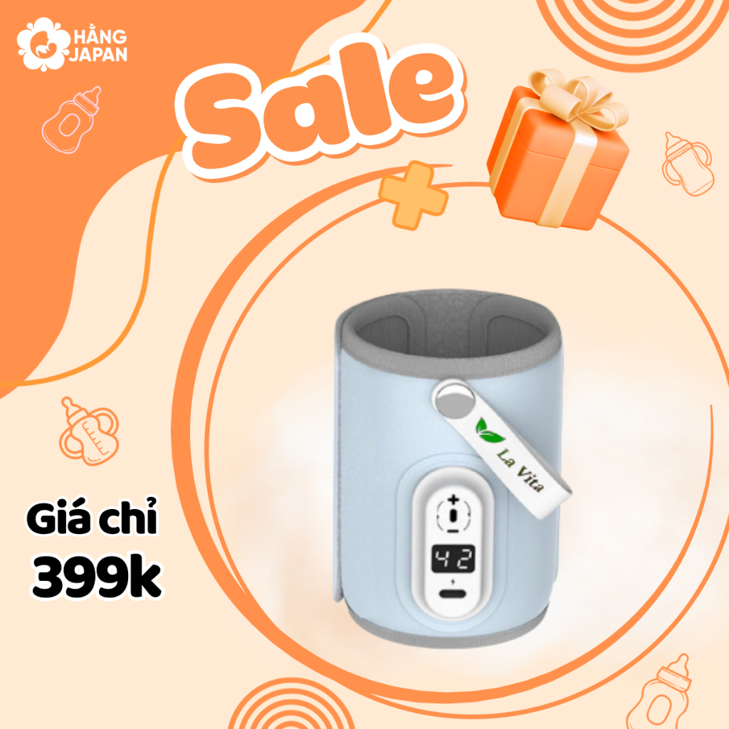 Túi hâm -ủ bình sữa di động thông minh - máy ủ hâm bình sữa sạc bằng USB -LAVITA