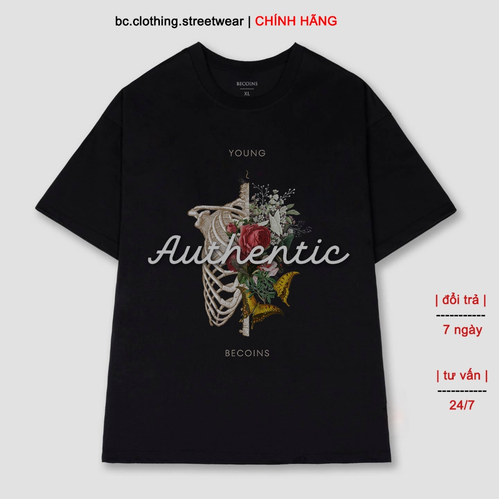 Áo thun trơn Becoins Authentic