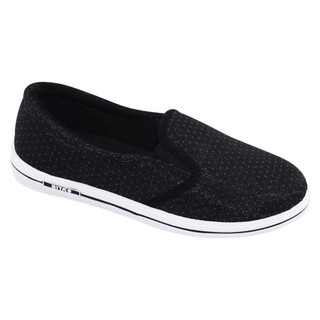 GIÀY LƯỜI VẢI THỂ THAO BATA NỮ BITA'S KHÔNG DÂY THỜI TRANG GVW.45 (ĐEN) - BITAS