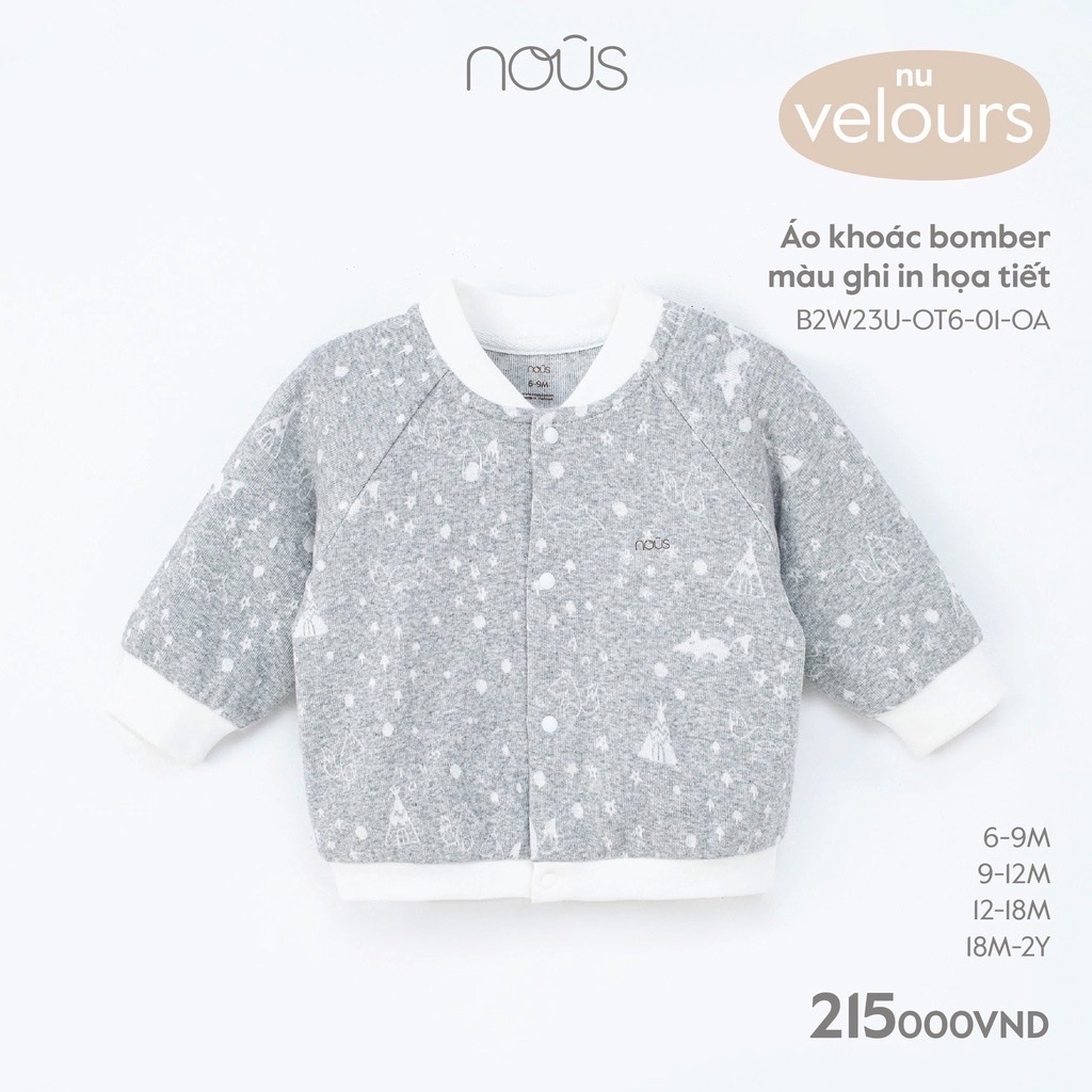 Áo khoác 💥 HÀNG LOẠI 1 💥 Áo khoác chần bông NOUS cho bé trai, bé gái