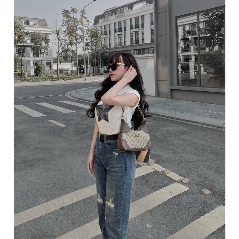 Quần jeans baggy rách siêu hot #1104