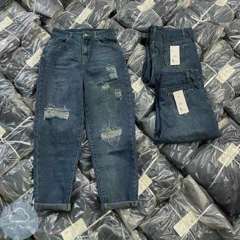 Quần jeans baggy rách siêu hot #1104