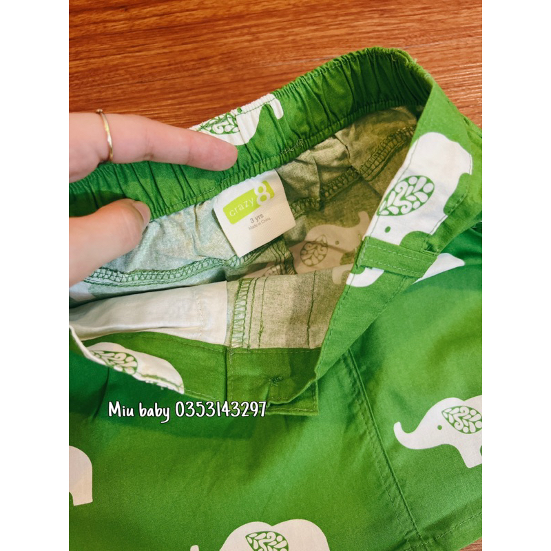 Chân váy bé gái màu xanh hoạ tiết du xin