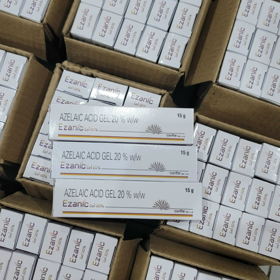 Ézanic Gel giảm mụn, mờ thâm đỏ, thâm đen, đều màu da 20% azelaic acid