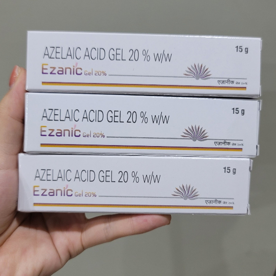 Ézanic Gel giảm mụn, mờ thâm đỏ, thâm đen, đều màu da 20% azelaic acid