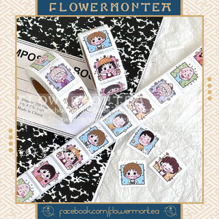 (01) Set 90 Sticker Vuông - Chibi Maruko-Chan | Nhóc Maruko