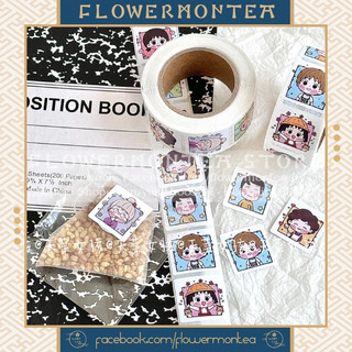(01) Set 90 Sticker Vuông - Chibi Maruko-Chan | Nhóc Maruko