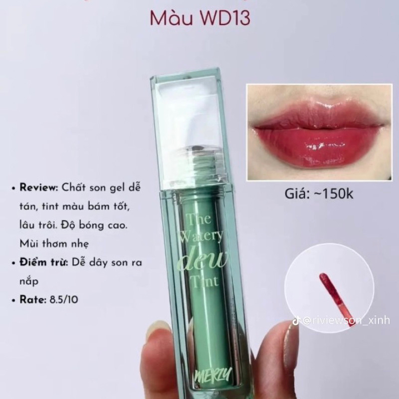 Son Tint Bóng Merzy The Watery Dew Tint 4g