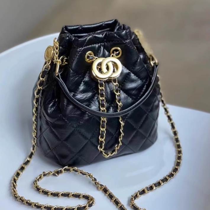 Túi rút xách tay da pu vân denim LOSEA DARLA