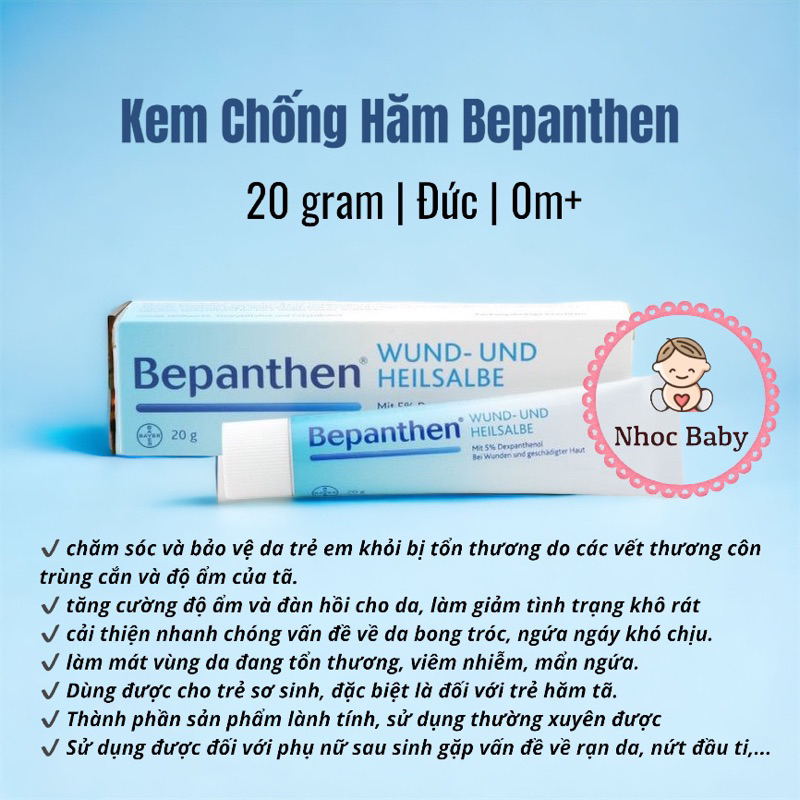 Kem chống hăm Bepanthen 20gr Đức date 2026