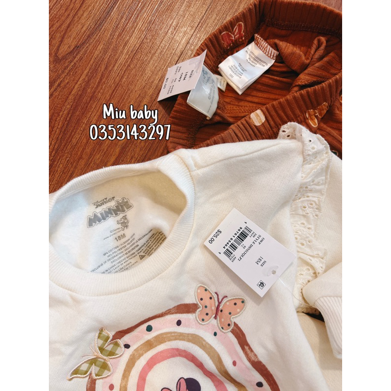 Set bộ Minnie quần loe bé gái dư xịn siêu đẹp