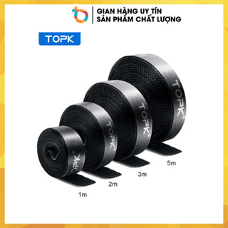 Dây Quấn Chống Rối TOPK dành Cho dây Cáp, Tai Nghe Tiện Dụng, Dây dán Velcro dây quấn cáp sạc điện thoại thinkbox