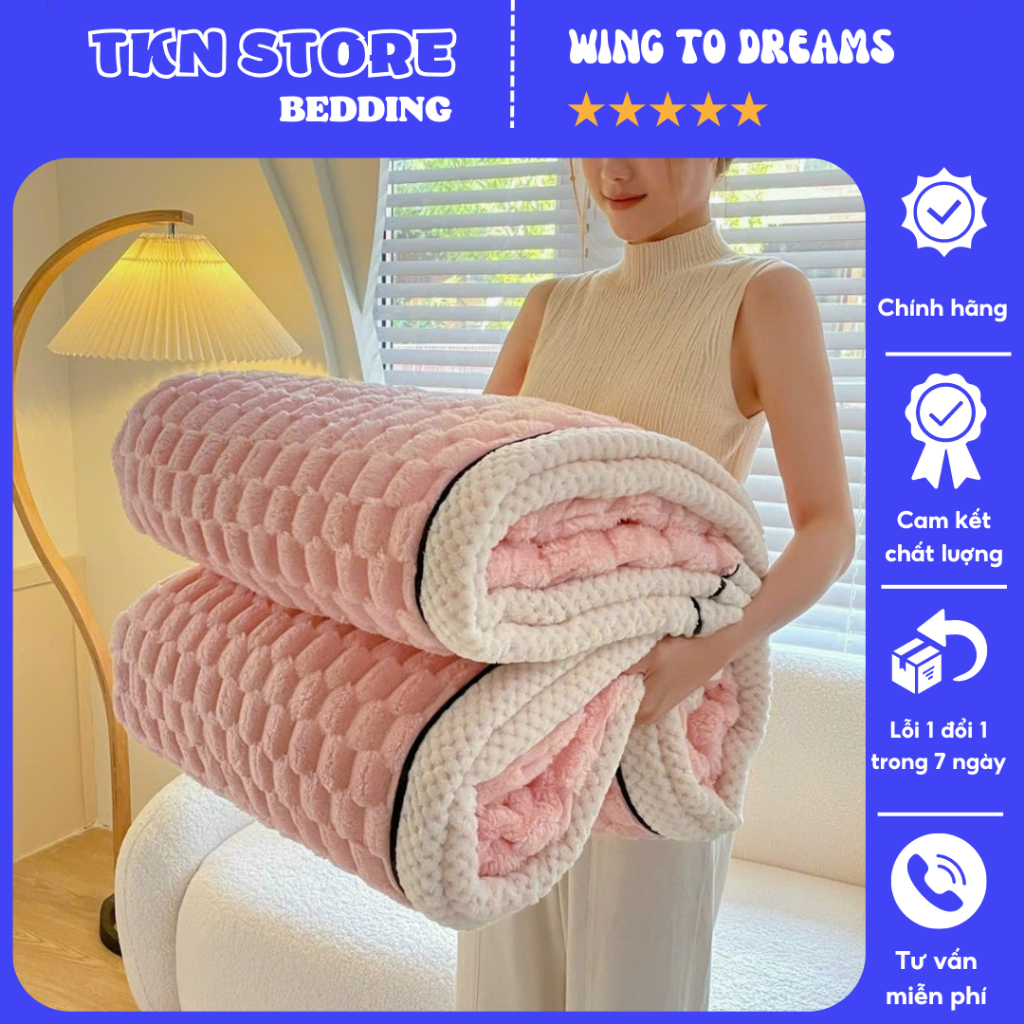 Chăn lông thỏ siêu mềm mượt an toàn với mọi làn da, đặc biệt không rụng lông , Mền nỉ lông màu sắc đơn giản cao cấp