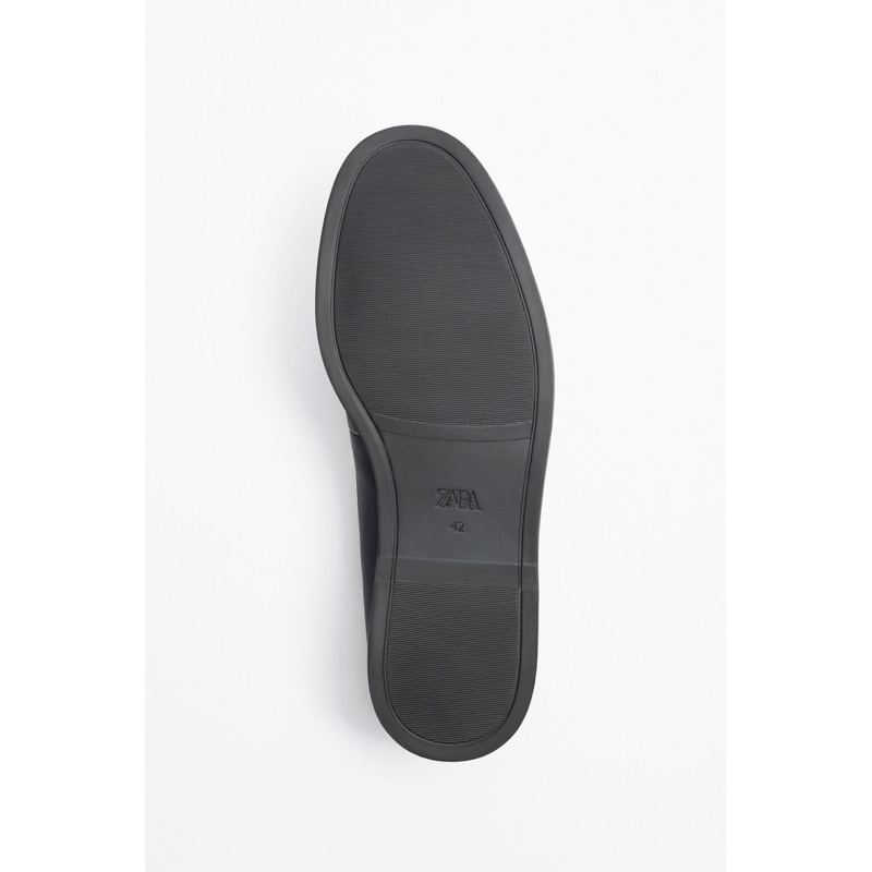 Giày moccasin nam Zara authentic CONTRAST LOAFERS WITH PENNY STRAP size 41