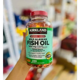 Viên uống dầu cá kirkland singature wild alaskan fish oil 1400mg