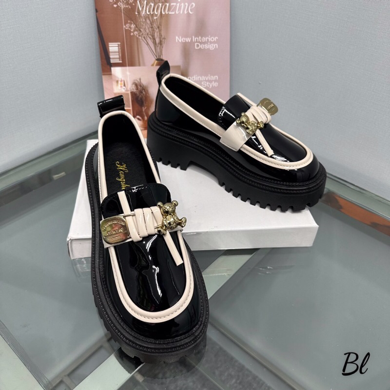 Moca Nơ Trắng Đen Full Size 35-39  -  By Anh Dinh Phuong