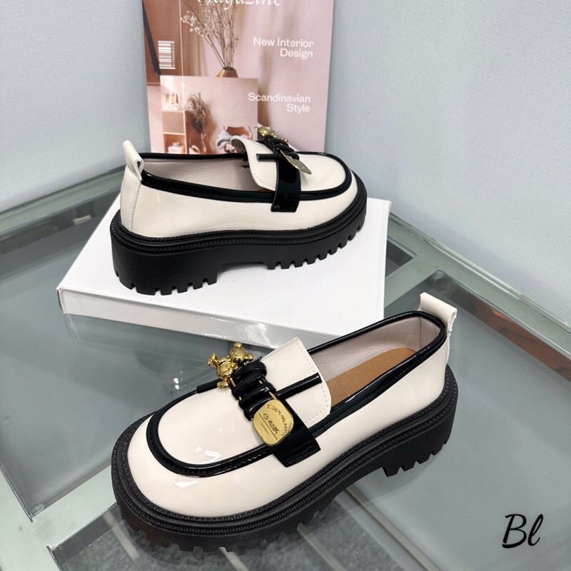 Moca Nơ Trắng Đen Full Size 35-39  -  By Anh Dinh Phuong